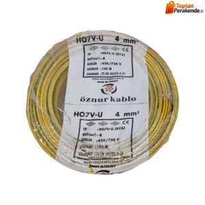 Öznur Nya Kablo 4 mm² Sarıyeşil ( H07v-U )
